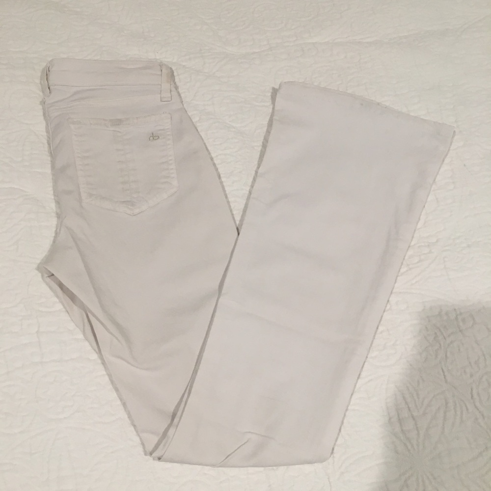 Rag & Bone Elephant Bell White Pants